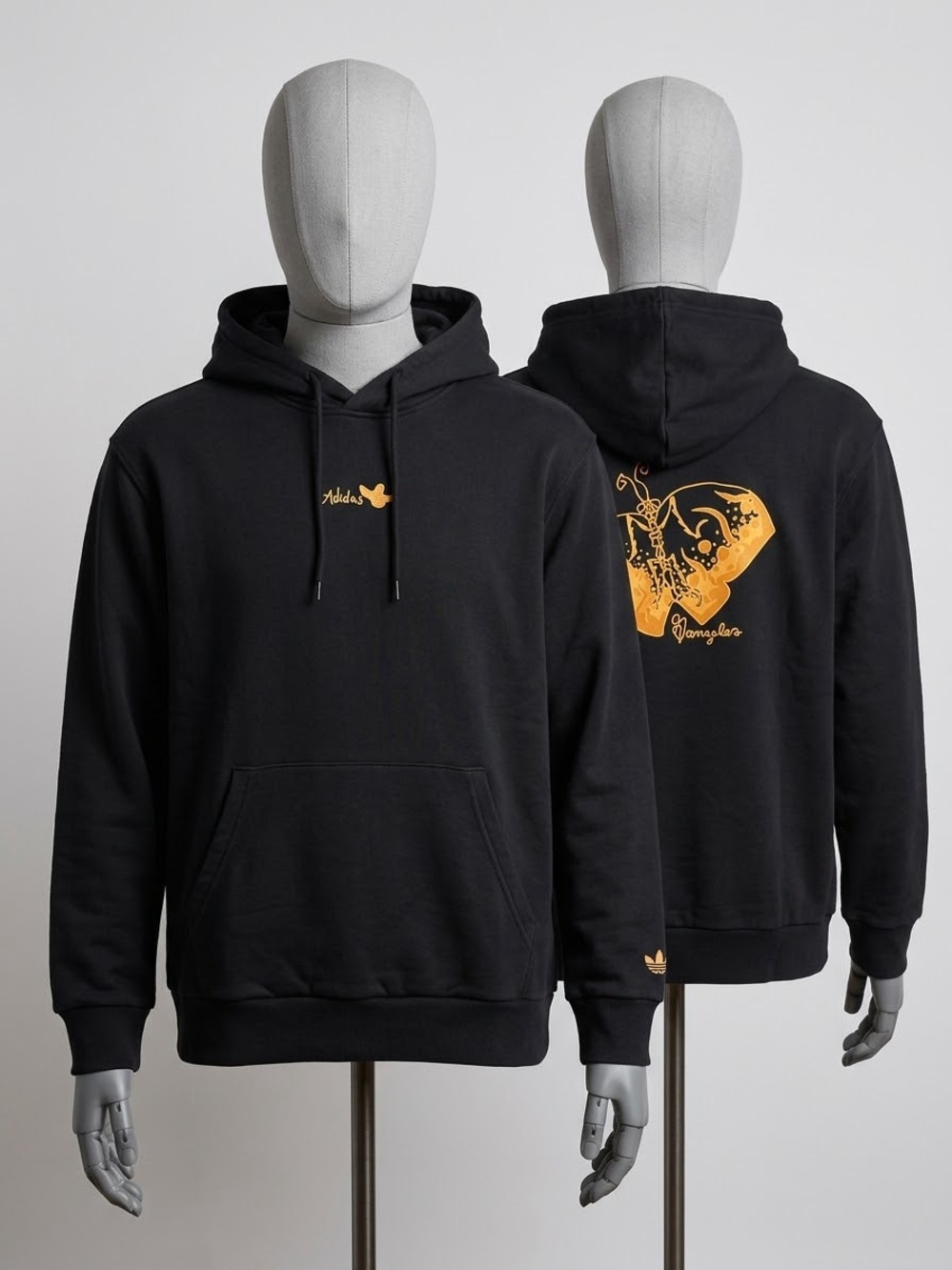 Adidas Skateboarding x Gonzales Butterfly XL- Hoodie – Black/Orange